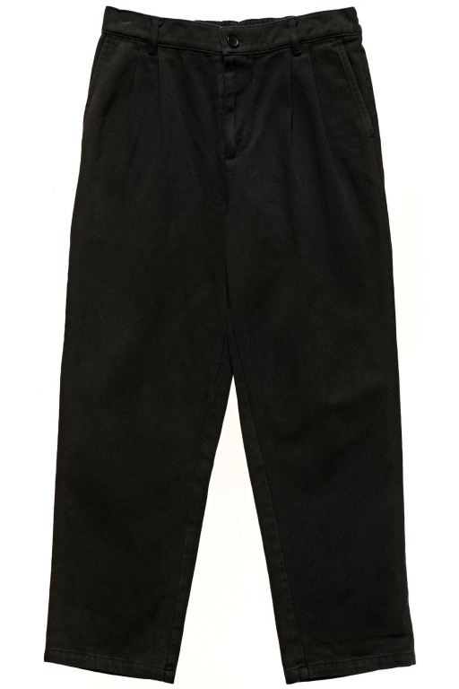 Stussy Mens Charlie Pleat Pants Black - CAYVE1028